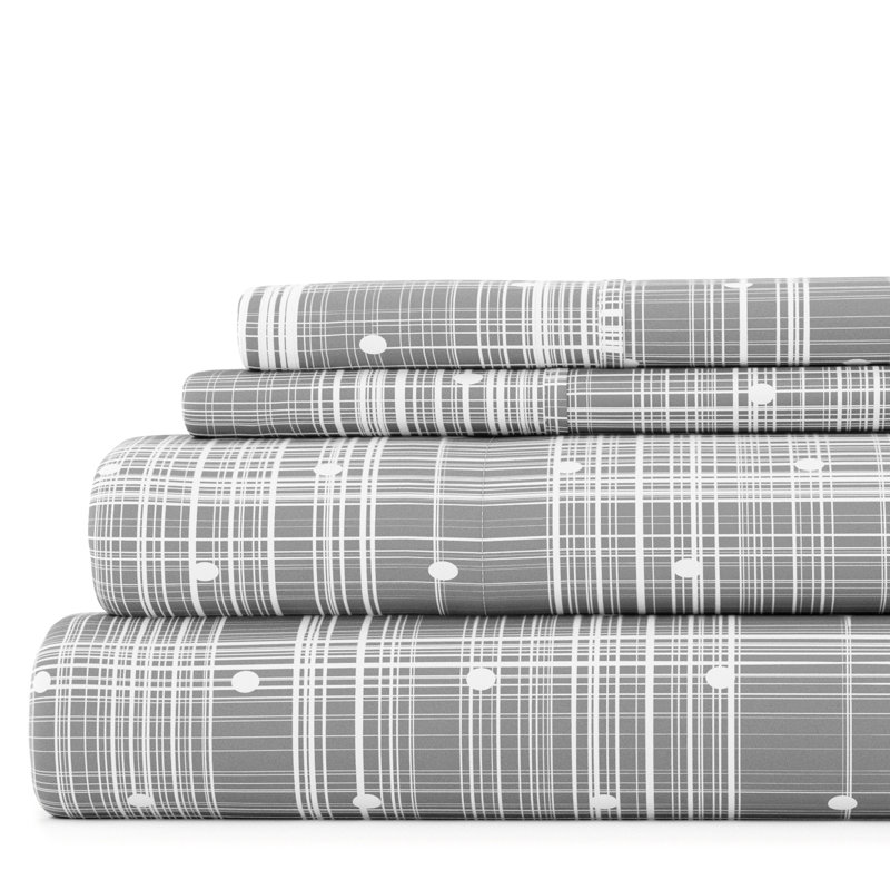 Simply Soft™ Microfiber Sheet Set, Cal.King Sheet Set + 1 Fitted Sheet + 2 Pillowcase, Gray