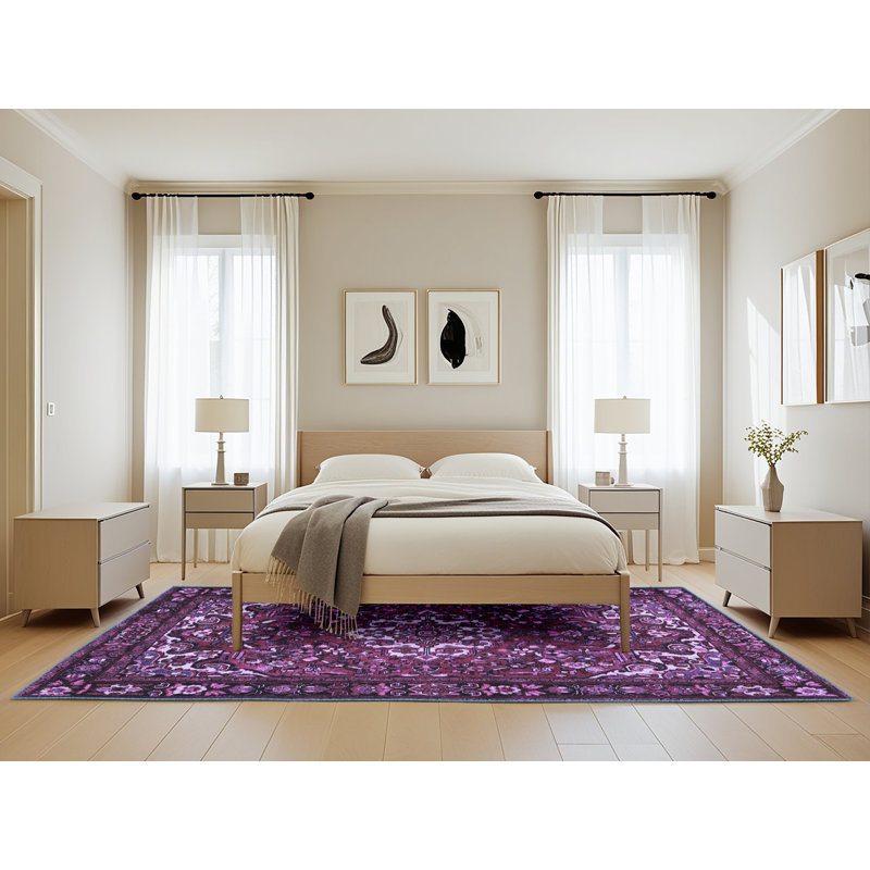 Oriental Indoor Rug, Rectangle 5' x 8'