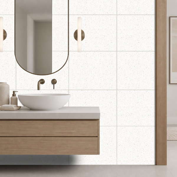 Birthplace 24" x 24" Porcelain Terrazzo Look Wall & Floor Tile