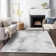 Premium Machine Washable Prisco Silver Rug