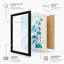 Teal Study Botanical - Framed Print-766090258-766090260