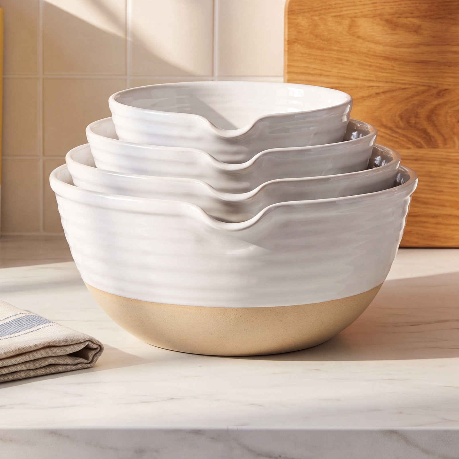 Adelora 4-Piece Mixing Bowl Set