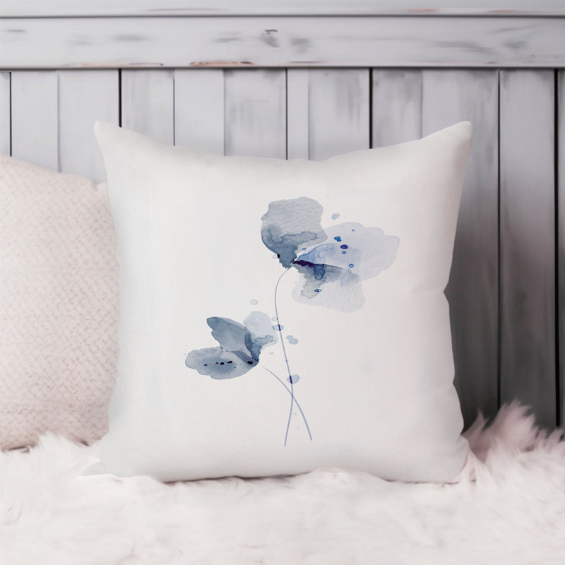 Floral Blue Flower I Flowers Transitional