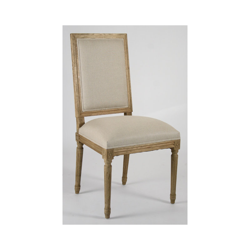 Louis Upholstered Dining Chair, Natural Oak, Natural