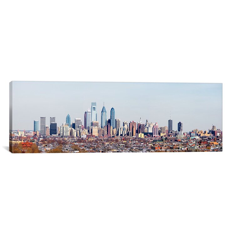 Philadelphia Skyline and City Hall William Penn Statue Aerial Drone  Photograph - Landscape