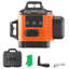 Niveau laser auto nivelant 100 pi, manuel vert 3 x laser à ligne transversale 360 °
