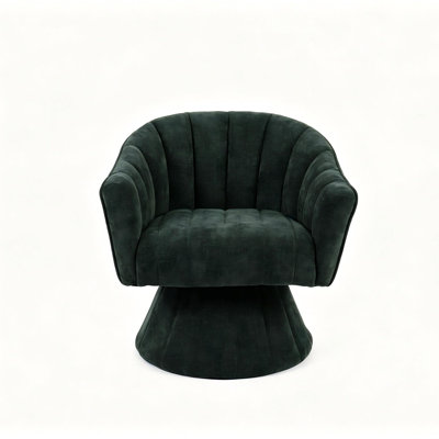 Modern Channel Tufted Barrel Chair