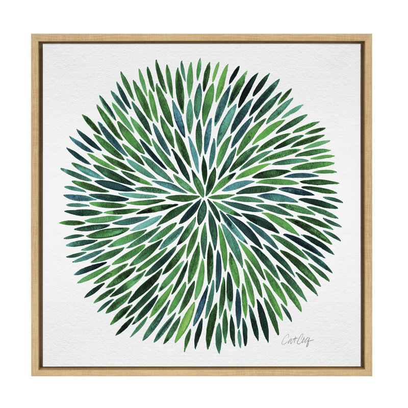 «Watercolor Burst» par Cat Coquillette, reproduction d'art sur toile encadrée, H 22 po x l 22 po