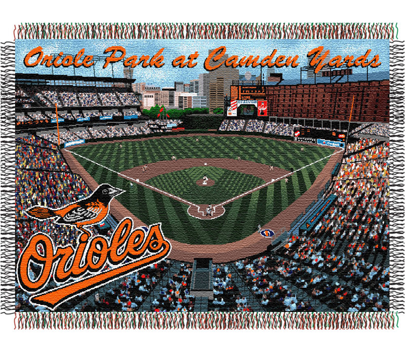 Throw Blanket, Baltimore Orioles - Camden Yards Stadium