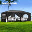 Pavillon de jardin 10 pi x 20 pi avec 6 parois latérales amovibles-129118414