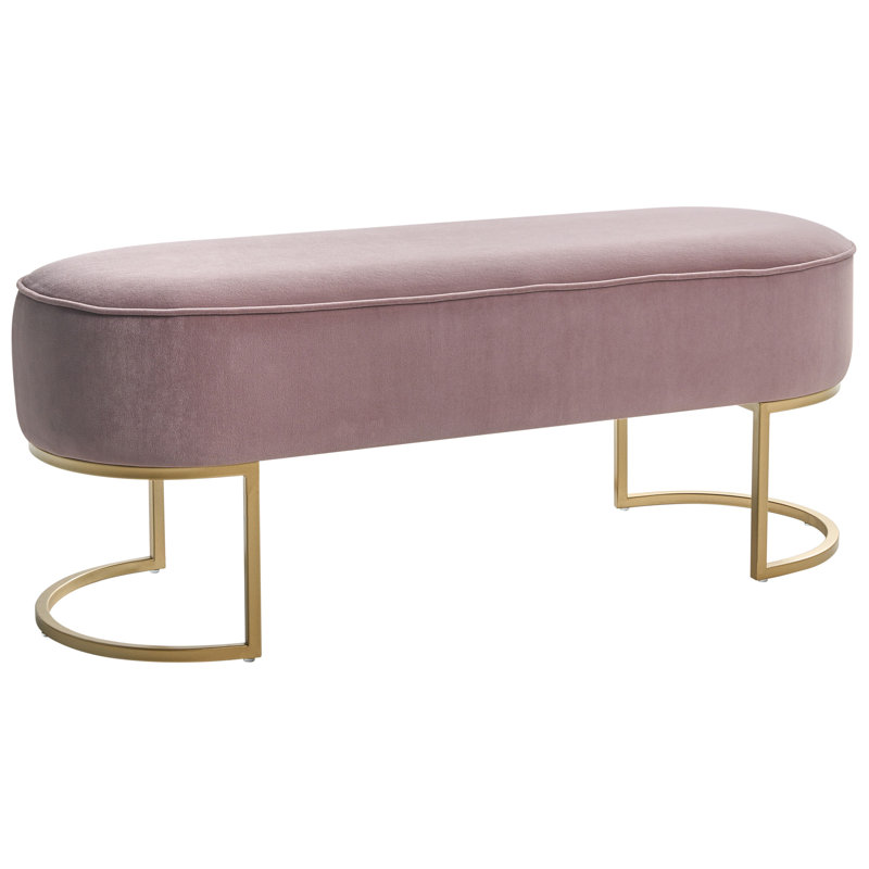Velvet Upholstered Bench