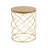 Golden Side Table [MDF TOP+ METAL FRAME]