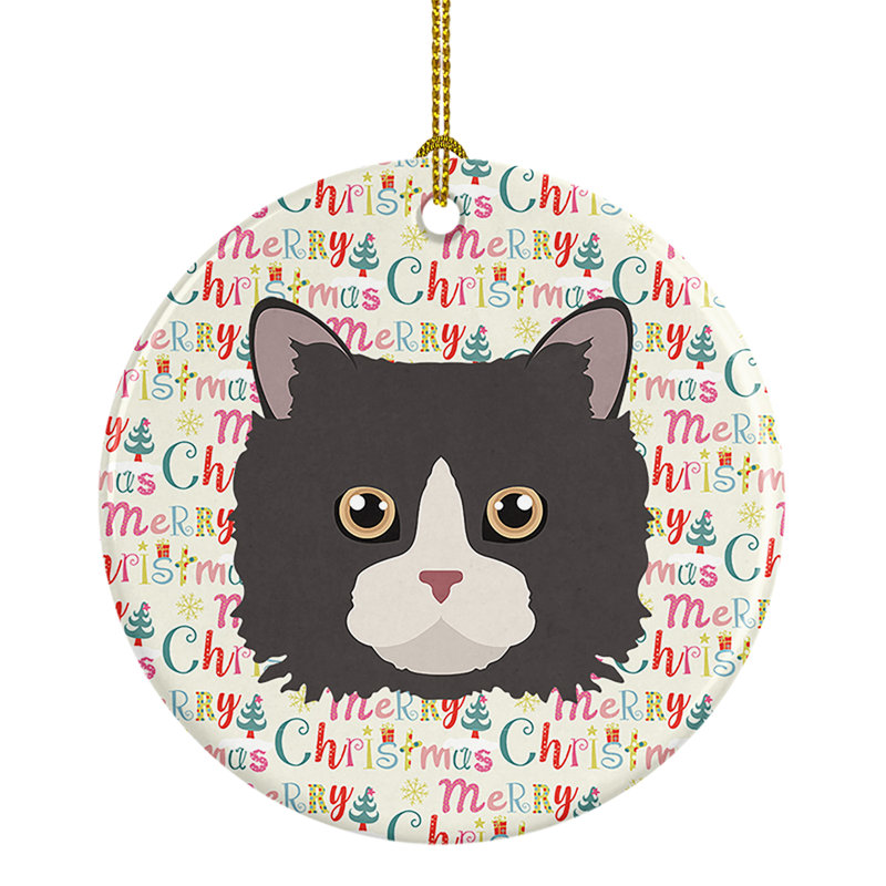 Figurine décorative de Noël caniche