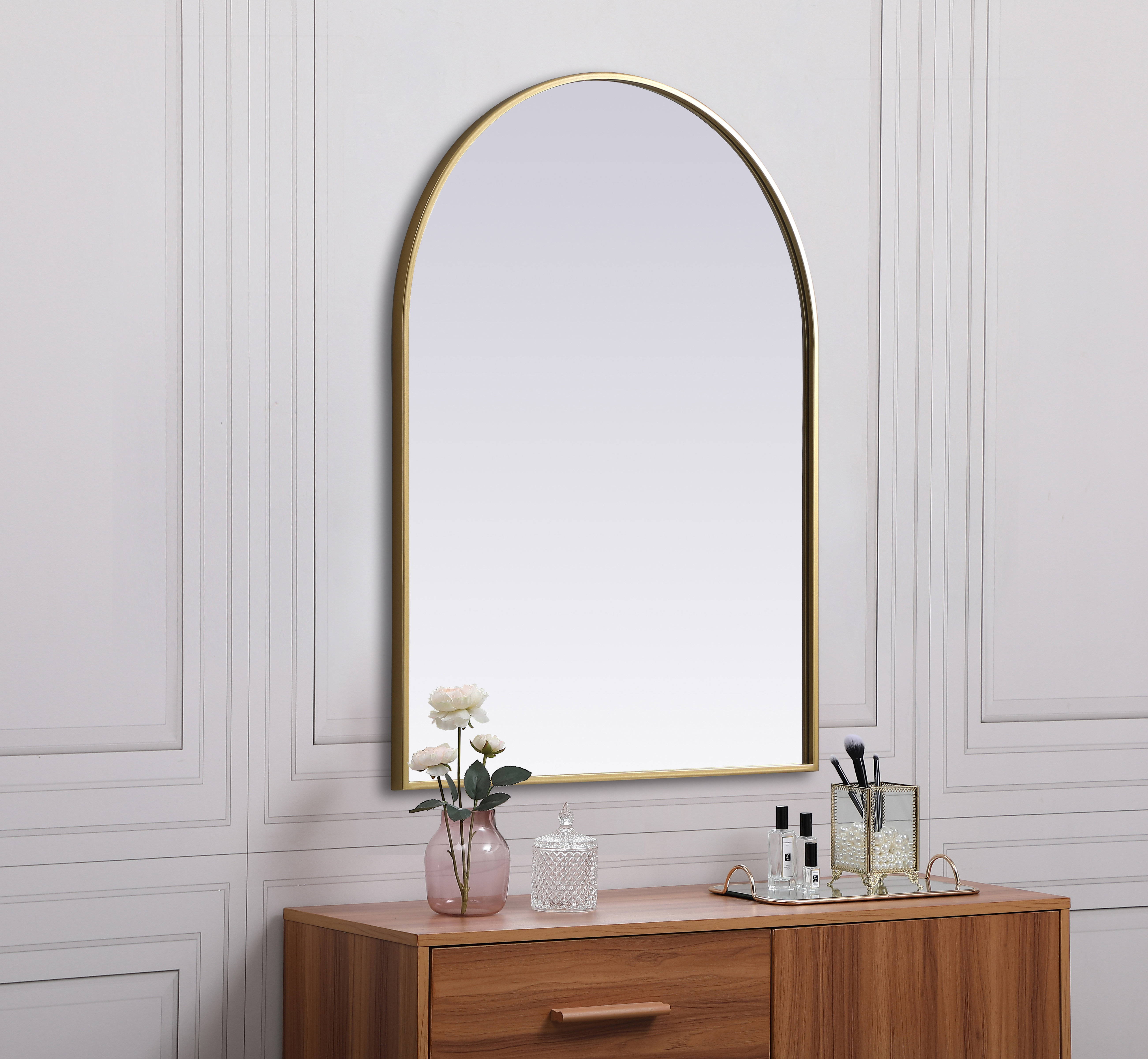 RE/FINE™ Sabine Arch Metal Wall Mirror & Reviews - Wayfair