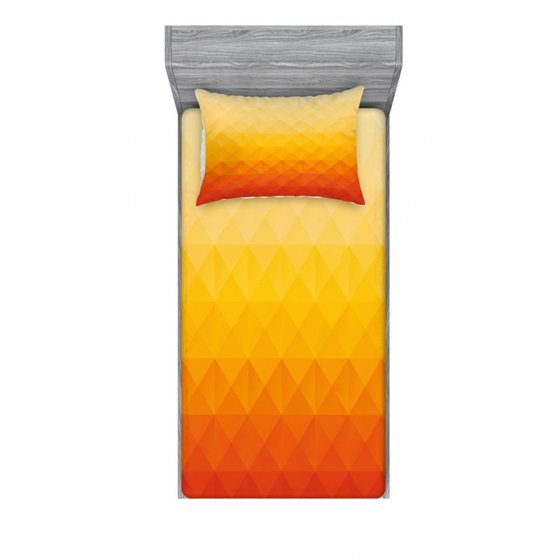 Microfiber Ombre Sheet Set, Twin Sheet Set with Fitted Sheet