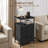 Nightstand With Charging Station, Bedside Table With USB Ports, AC Outlets & Fabric Drawers, Modern End Table With Open Storage Shlef For Bedroom, Living Room, Apartment-2109504110