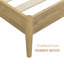 Lit plateforme en bois massif NTC avec tête de lit et lattes silencieuses NTC, style Mid-Century moderne, capacité de poids de 1000 lb, assemblage sans effort, grand sable-416198717-425854246