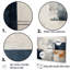 «Abstract Blue Beige Road Collage I», art mural abstrait-97032217-97032219