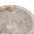 D6x6" Round Marble Pedestal Bowl, Cream