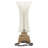 Glass Silver Uplight with Gold Base Set