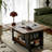 Solid Wood Rotating Mobile Side Table