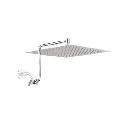 TOPCRAFT 12 Inch Adjustable Extension Arm High-Pressure Rain Shower Head