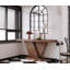Console de style moderne 66 "à pieds en X, canapé d'entrée en placage de bois massif avec plateau large, table de couloir étroite de style Mid-Century pour petits espaces-1638294072