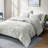 King/ King Bedroom Bedding - Grey Velvet Fill Crushed