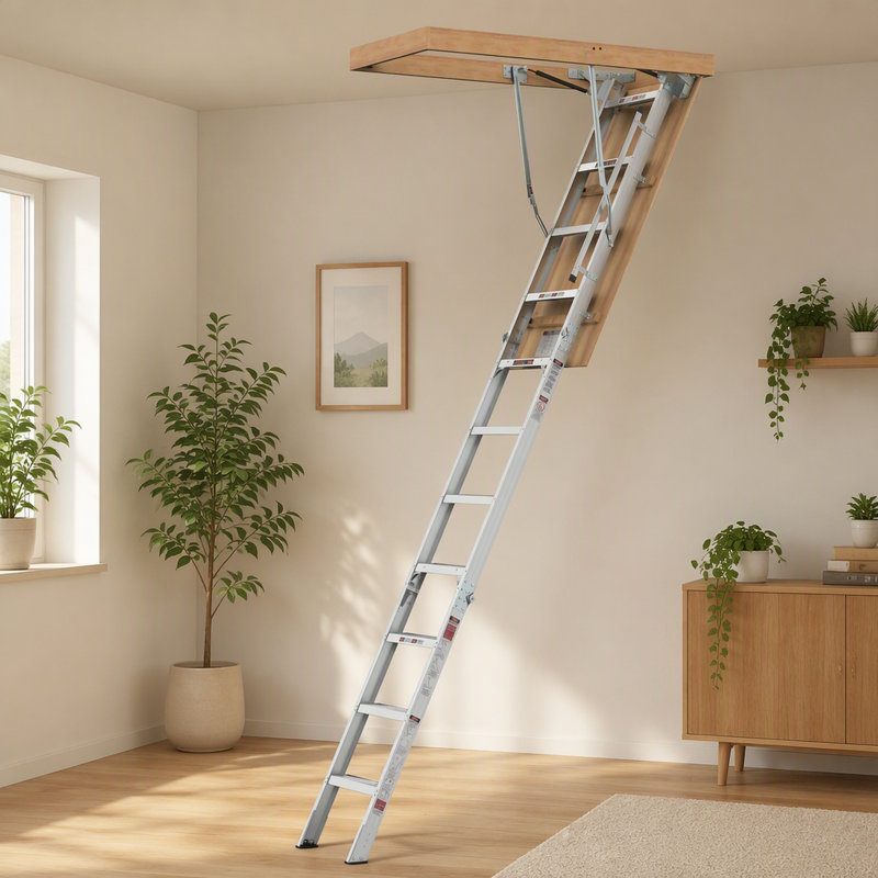 - Step Lightweight Folding Attic Ladder