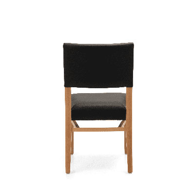Stackable Solid Beech Wood Ladderback Upholstered Chair