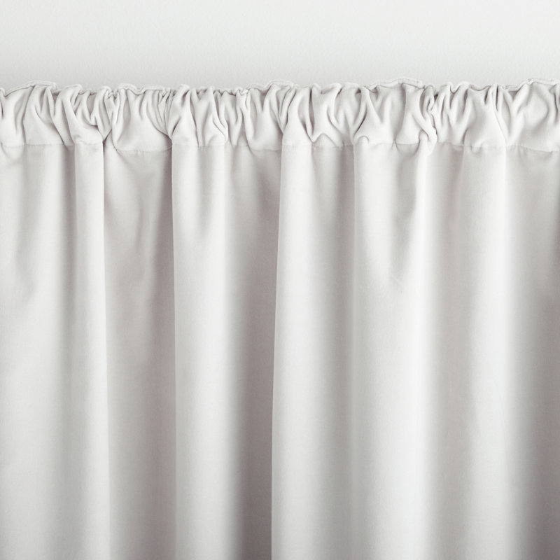 Vincenzo Blackout Curtain Single Panel, Gray, 52" W x 84" L