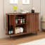 Buffet Audila l 47 po à bord arrondi et porte coulissante