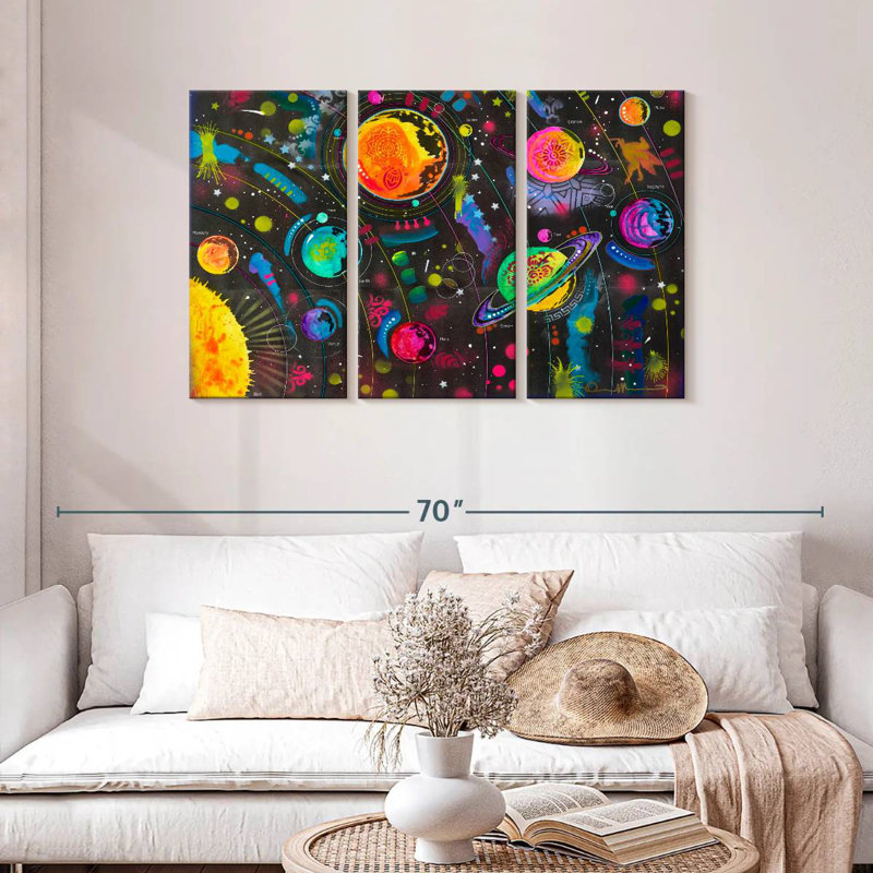 Oberle Colourful Solar System, 28" H x 45" W