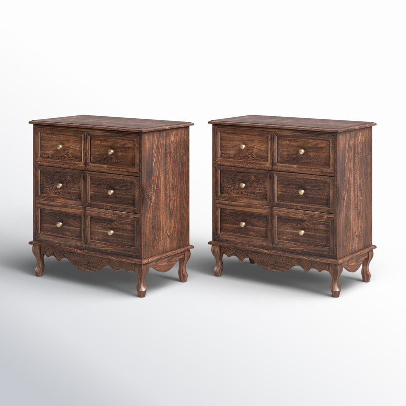 Arshaun Solid Wood 3 - Drawer Accent Chest