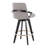 Whitacre 26" Fixed-Height Upholstered Counter Stools with Black Wood Legs & Round Footrest-113489043