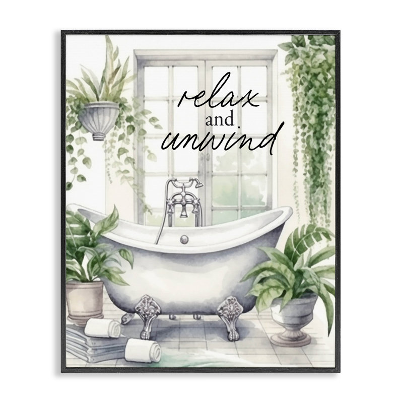 «Relax Unwind», giclée encadrée, signée Lettrée, Giclée encadrée noir minuit, H 30 po x l 24 po