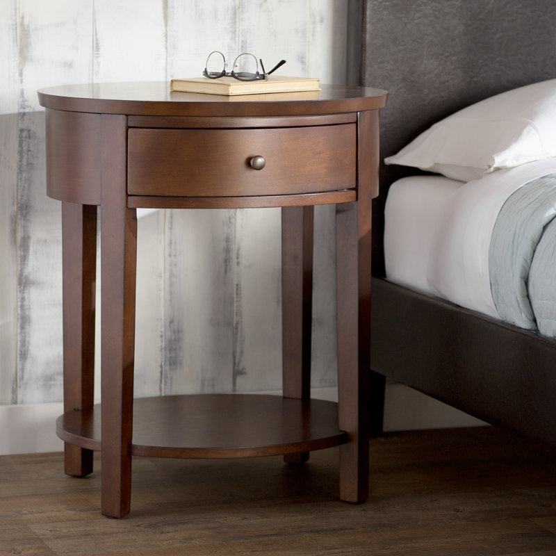 Zaheed End Table with Storage, Espresso