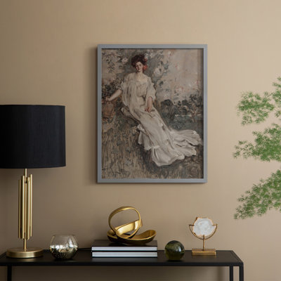 Reproduction encadrée vintage en bois massif LxxII