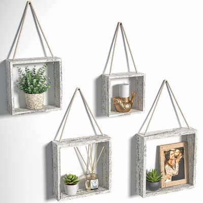 Mekela Solid Wood Floating Shelf