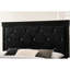 Lit simple tapissier de style moderne avec finition noire - Bois de chambre à coucher et fabrication