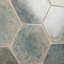 Carreau de porcelaine pour plancher et mur aspect béton poli 9,13 po x 10,51 po Mandalay Hex-70773855