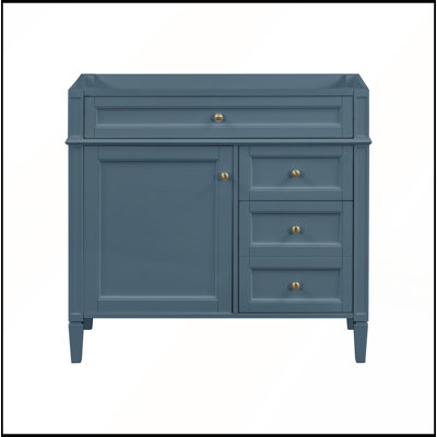 Meuble-lavabo moderne de 36 pouces avec 2 tiroirs, un tiroir basculant et une armoire pour un rangement diversifié