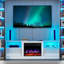 Meuble télé 70 po avec foyer électrique 23 po-648362431
