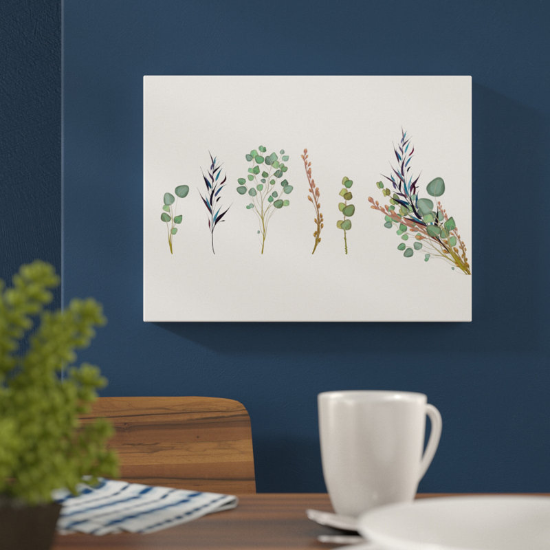 Ensemble de feuilles-impression d’art graphique sur bois sans cadre, H 36 po x l 50 po