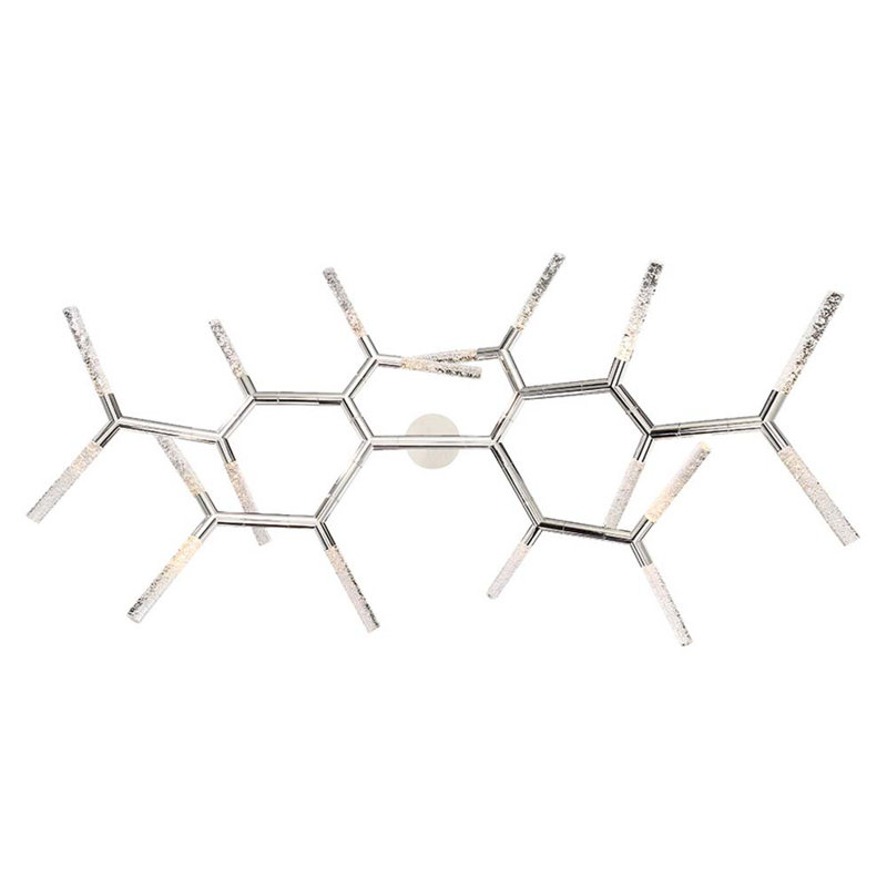 Kryptonite Polished Nickel 18-Light LED Sputnik Chandelier