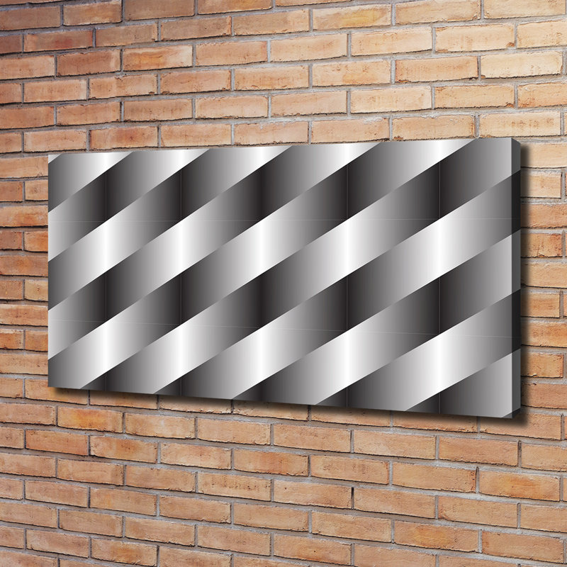 Abstraction Stripes - Wrapped Canvas Print