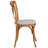 Arquit Series Stackable Wood Cross Back Bistro Dining Chair with Cushion-1004673625-1039790958