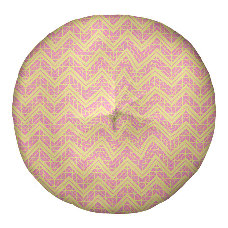 Coussin Rhonda Cheval, 30 po x 30 po, Jaune / rose