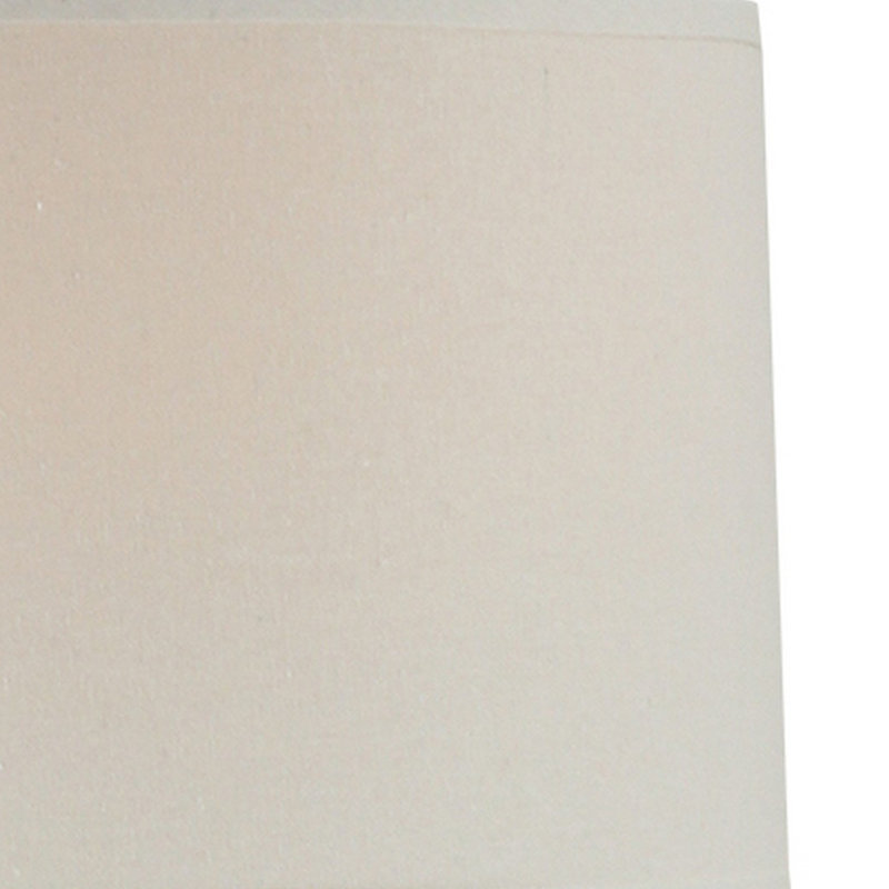 Lampe de table Howocal 24 "Howle, abat-jour tambour, base urne tribale, terre cuite, Brun, Oui