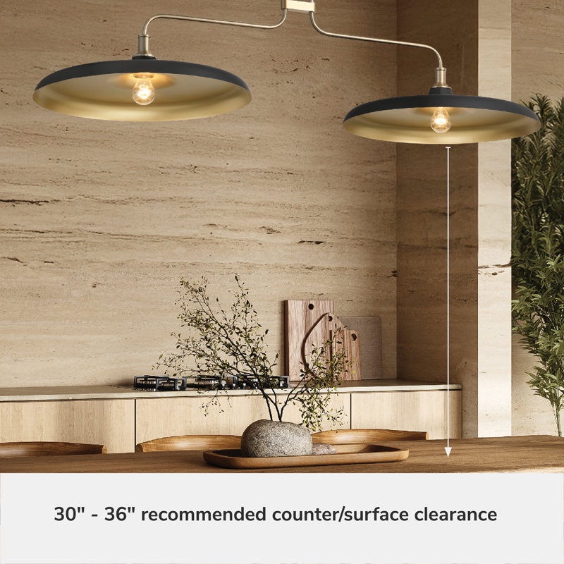 Hunter Moriso 2 Light Large Chandelier Ceiling Light Fixture